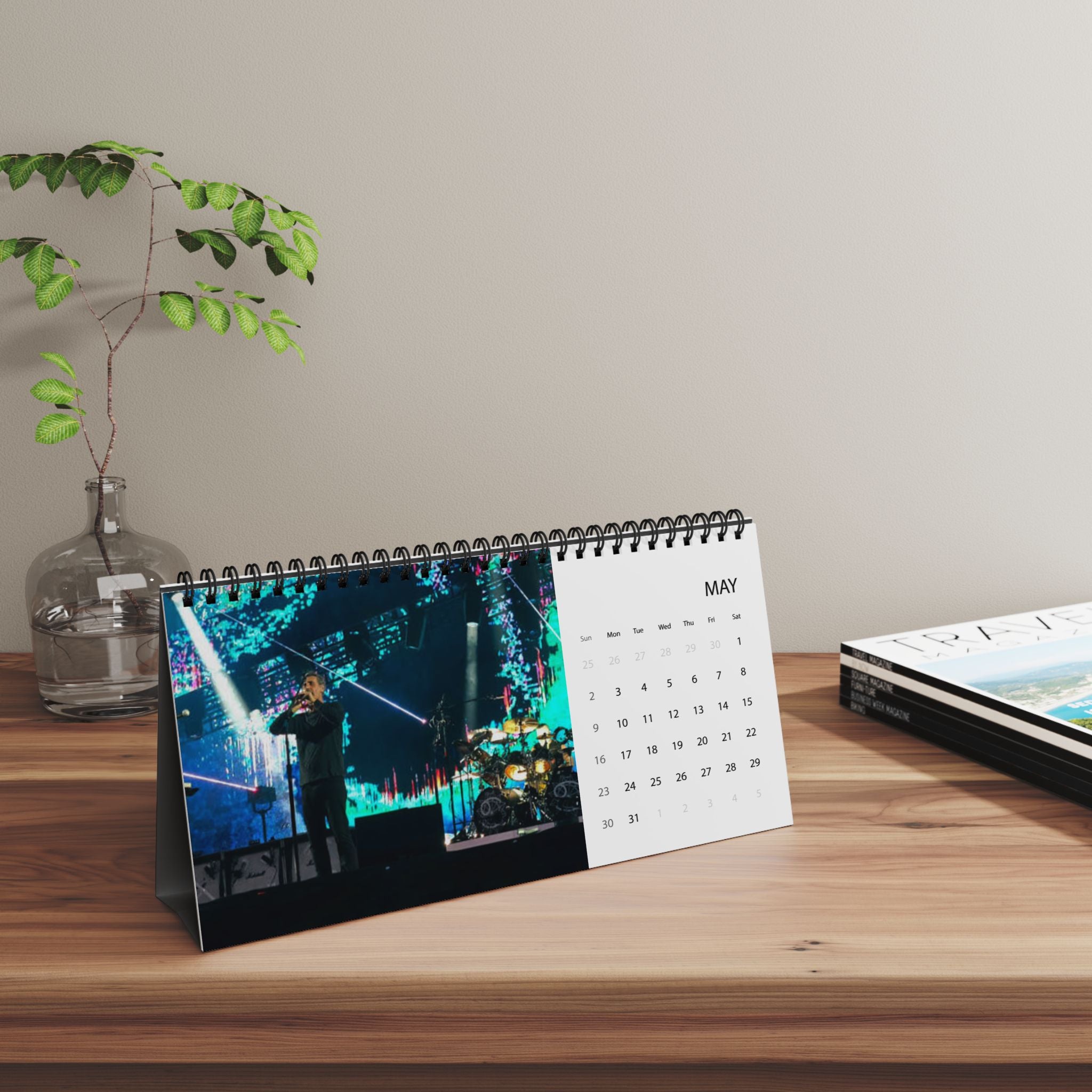 System of a Down 2027 Desktop Calendar — Band Photo Grid Planner