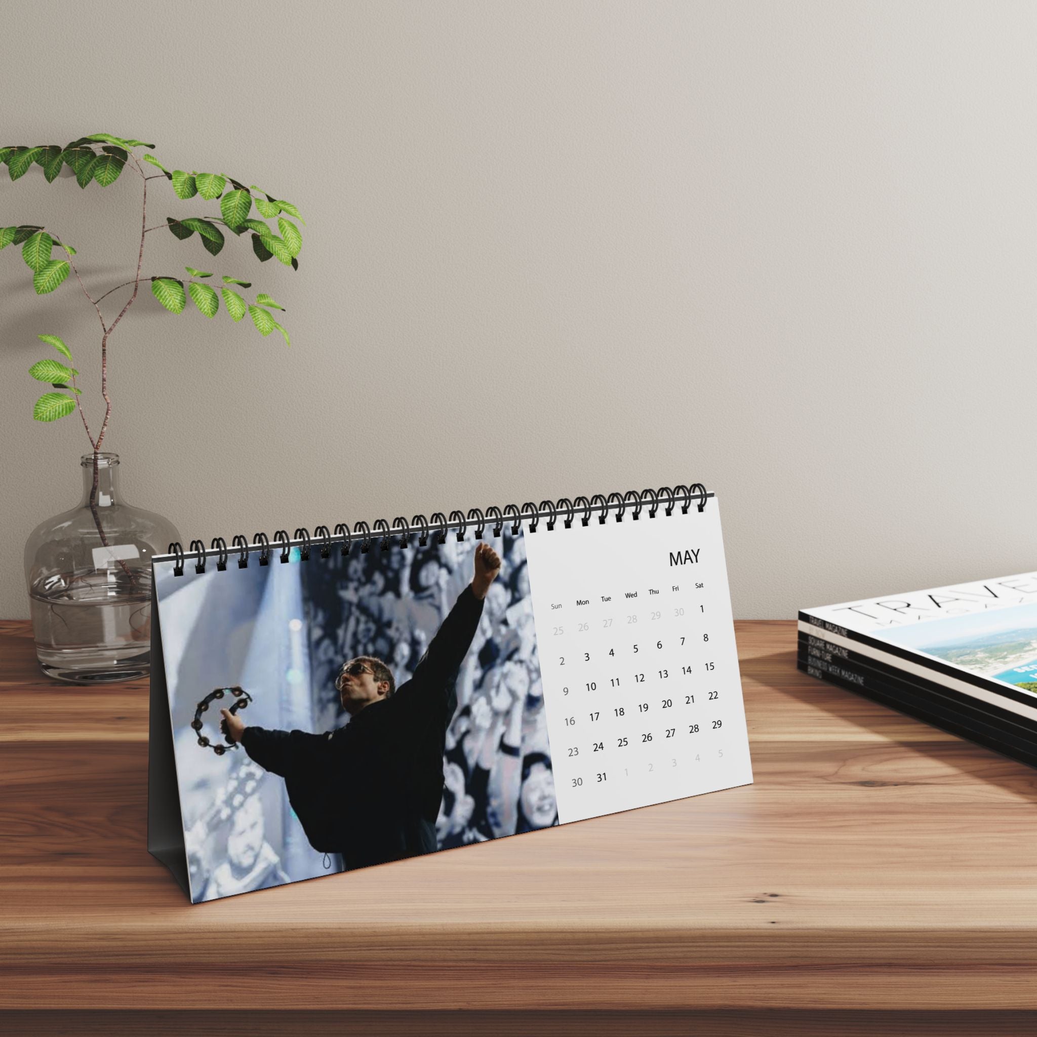 Oasis Calendar 2027 Desk Grid Planner