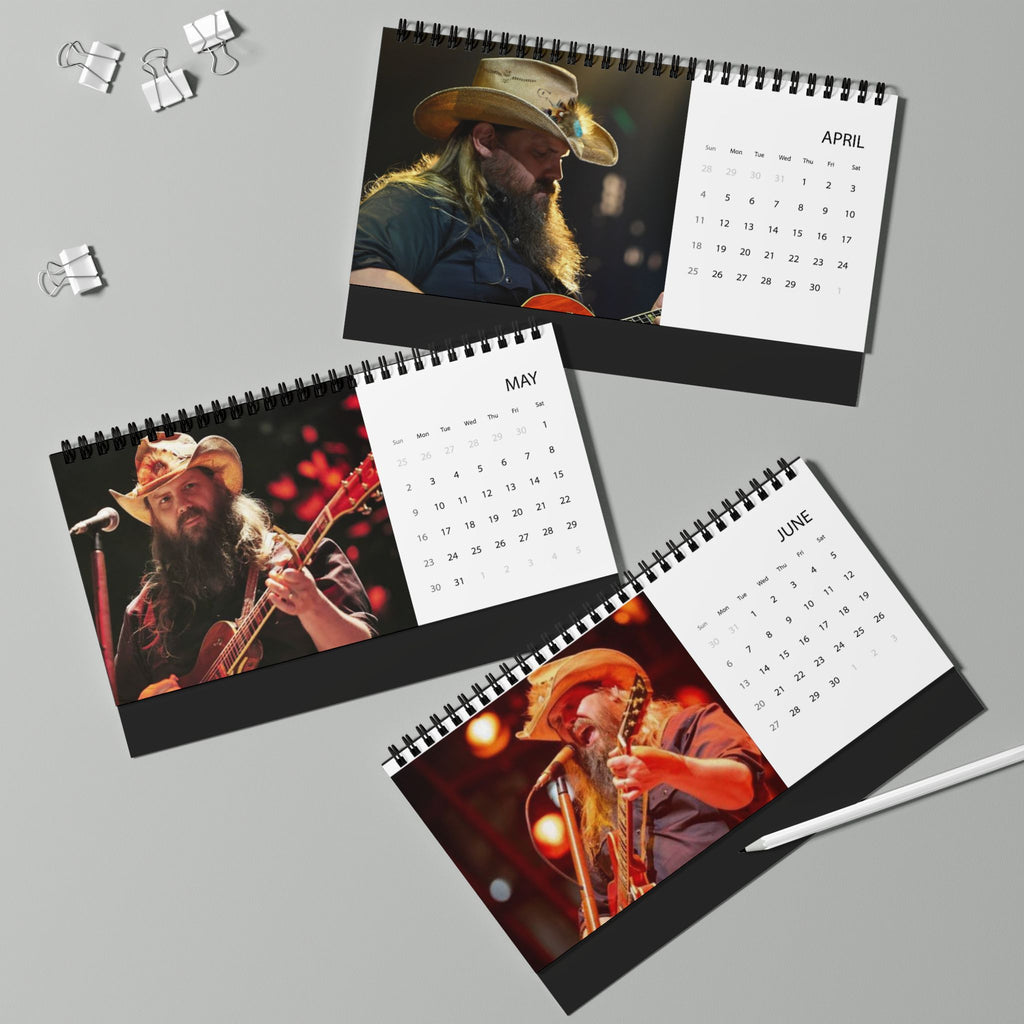 Chris Stapleton Desktop Calendar (2027 grid)