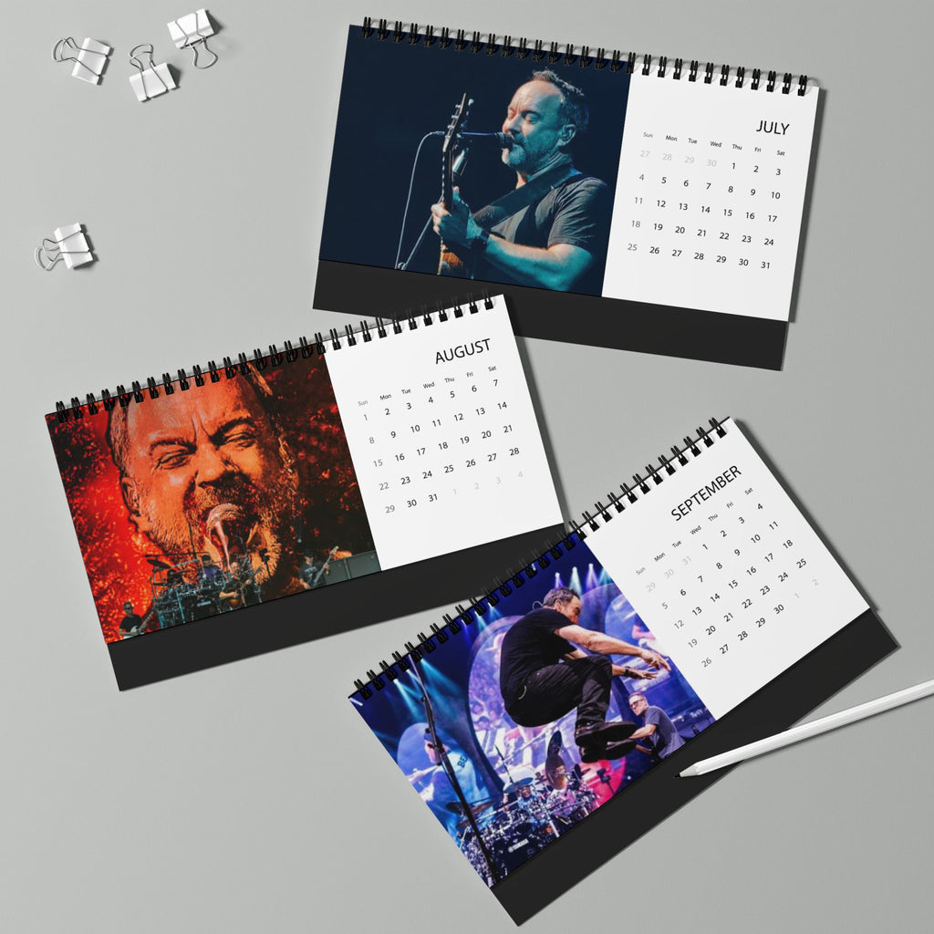 Dave Matthews Desktop Calendar (2027 grid)