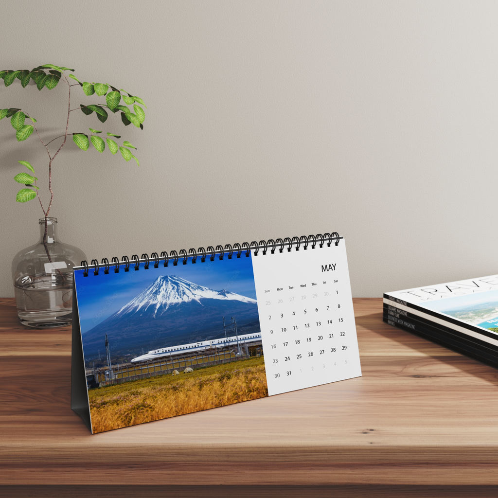 Japan Desktop Calendar 2027 — Scenic Japan Grid Planner (Desk Calendar)