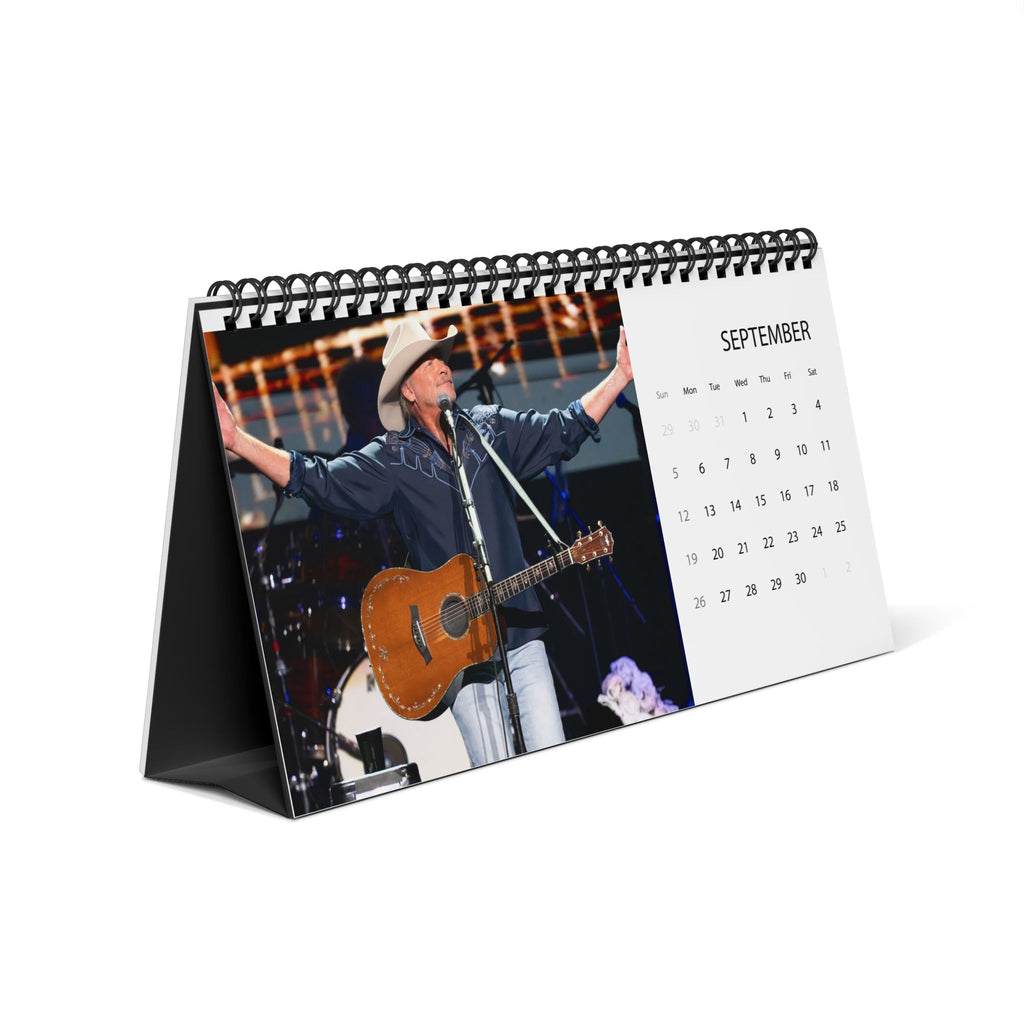 Alan Jackson Desktop Calendar 2027 — 2027 Grid Desk Calendar with Monthly Dates