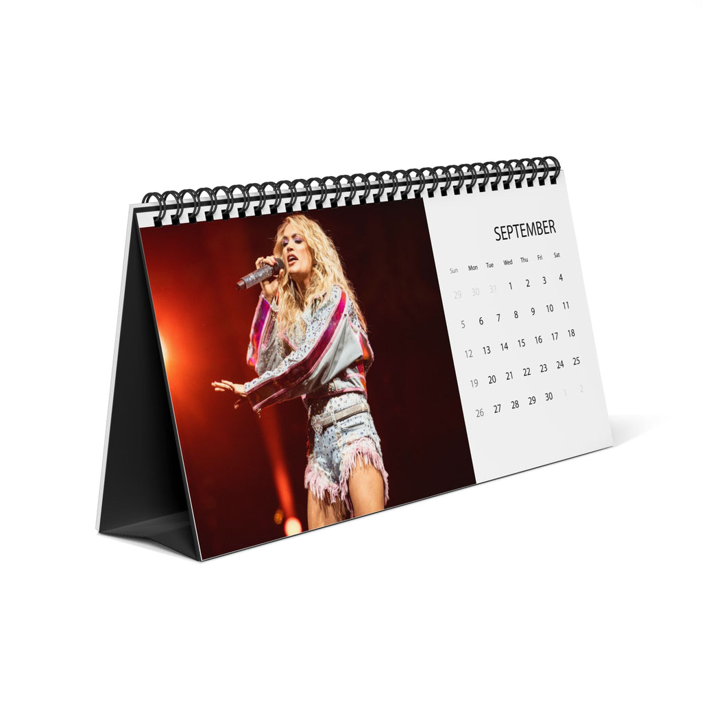 Carrie Underwood Desktop Calendar (2027 grid)