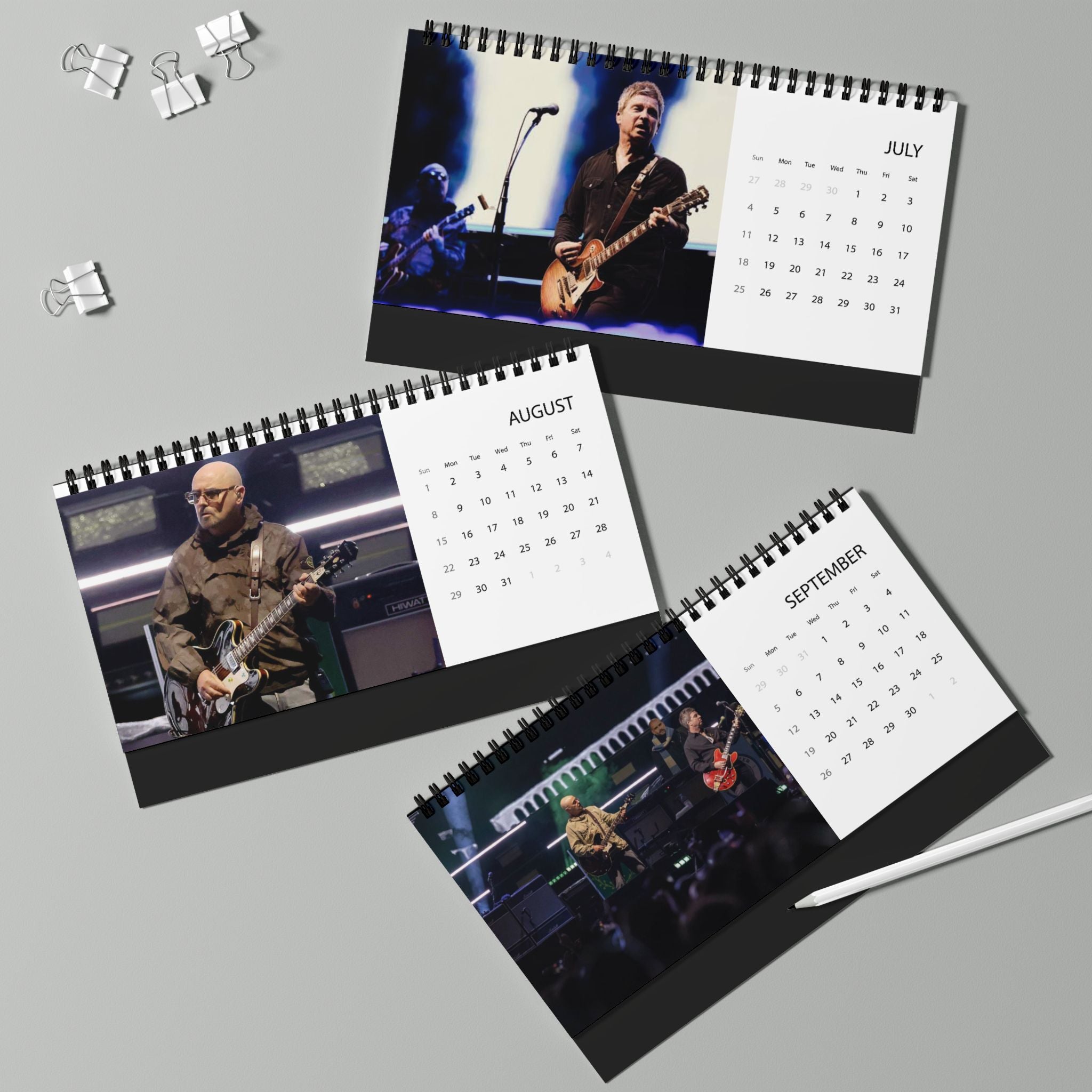 Oasis Calendar 2027 Desk Grid Planner