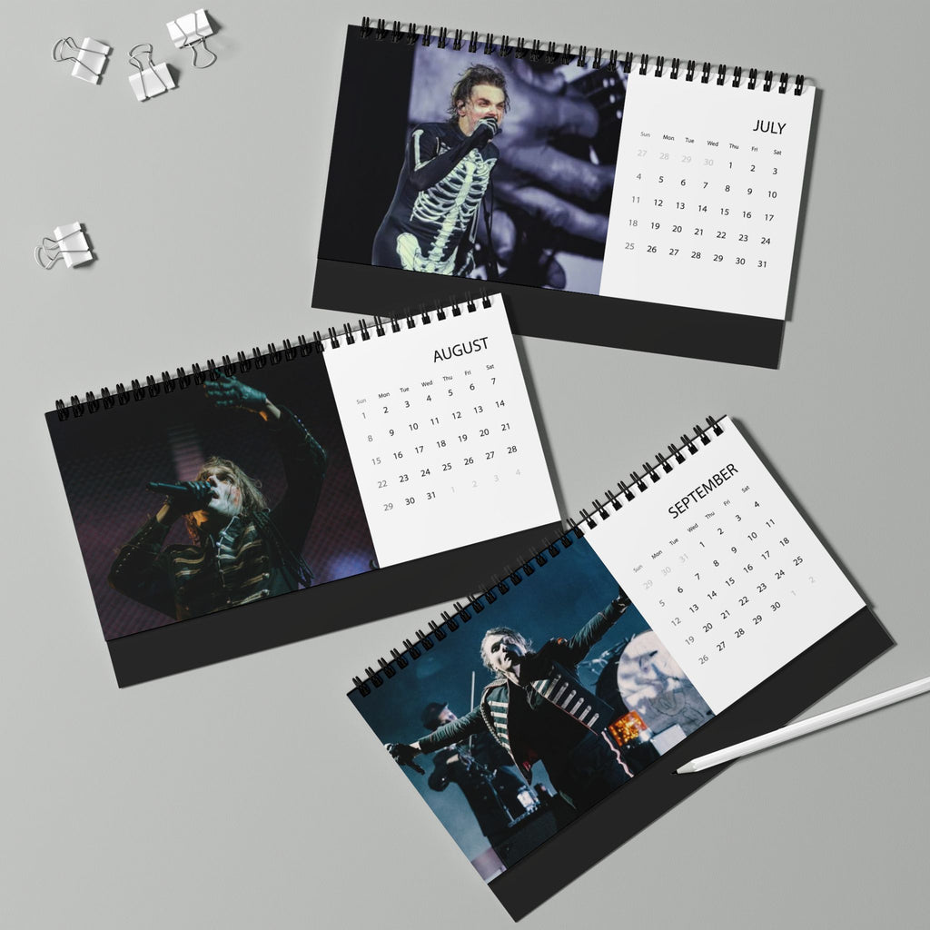 My Chemical Romance 2027 Desktop Calendar — Band Photo Grid Planner