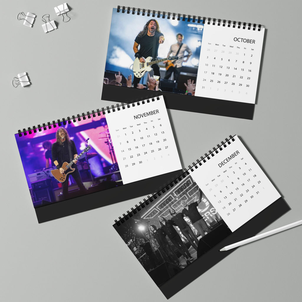 Foo Fighters Desktop Calendar (2027 grid)
