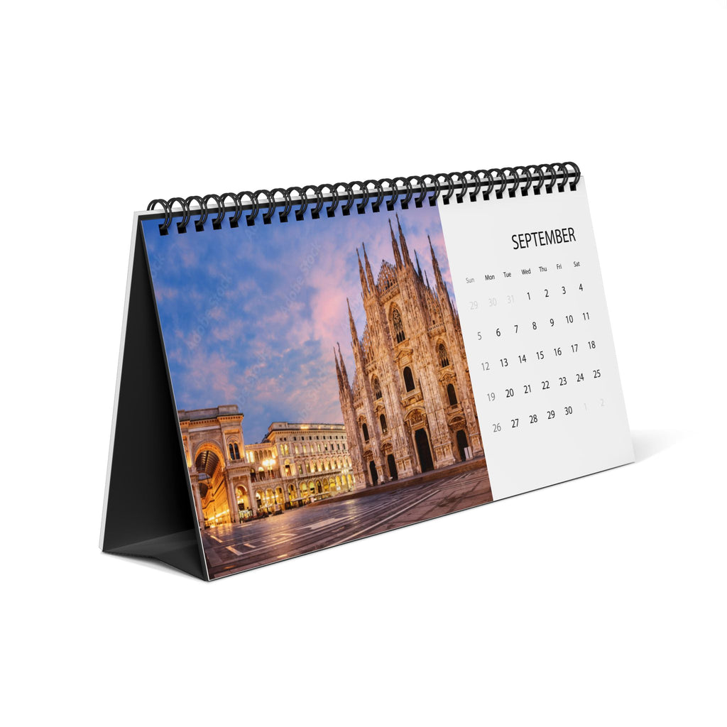 Italy Scenic Desktop Calendar (2027 Grid)