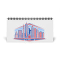 New York Desktop Calendar 2027 — Grid Layout Travel Desk Calendar