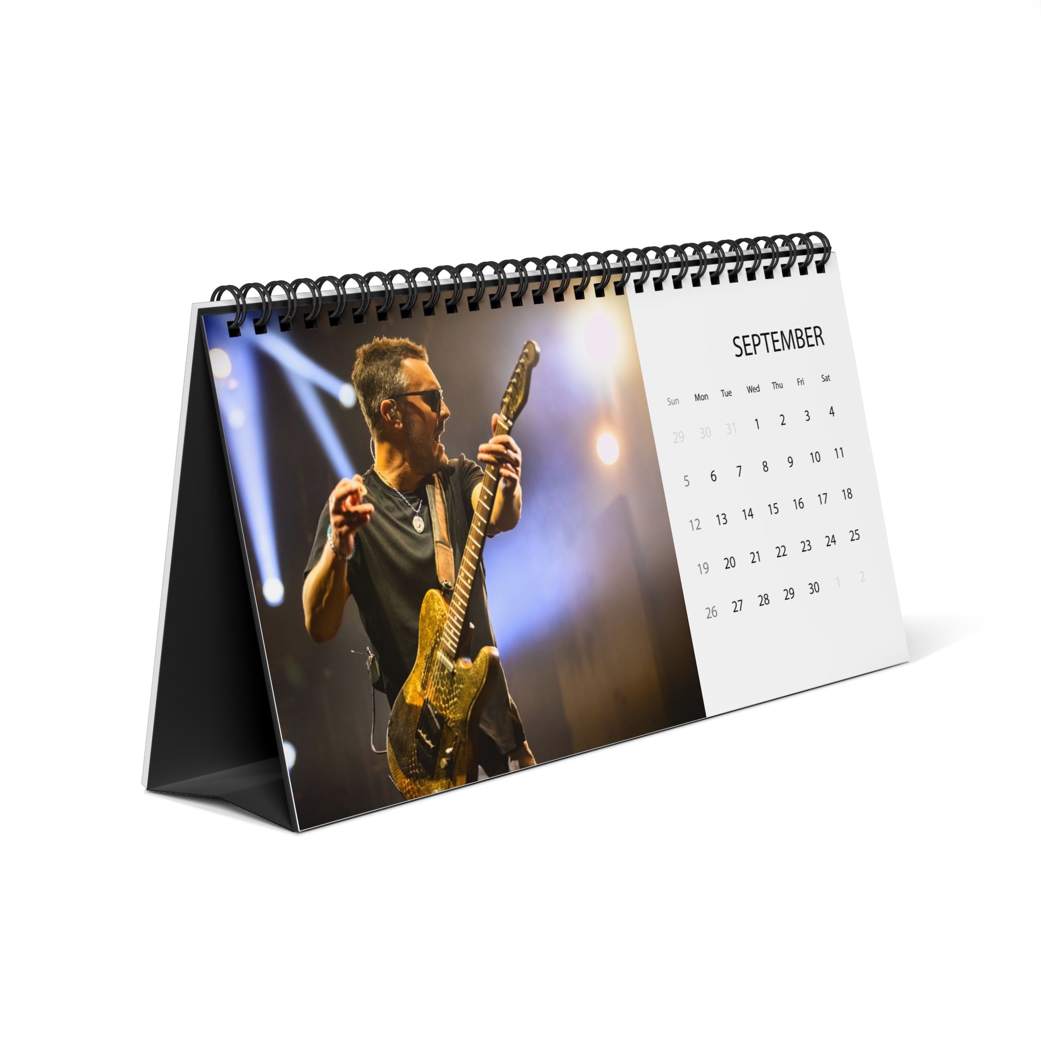Eric Church Desktop Calendar (2027 grid)