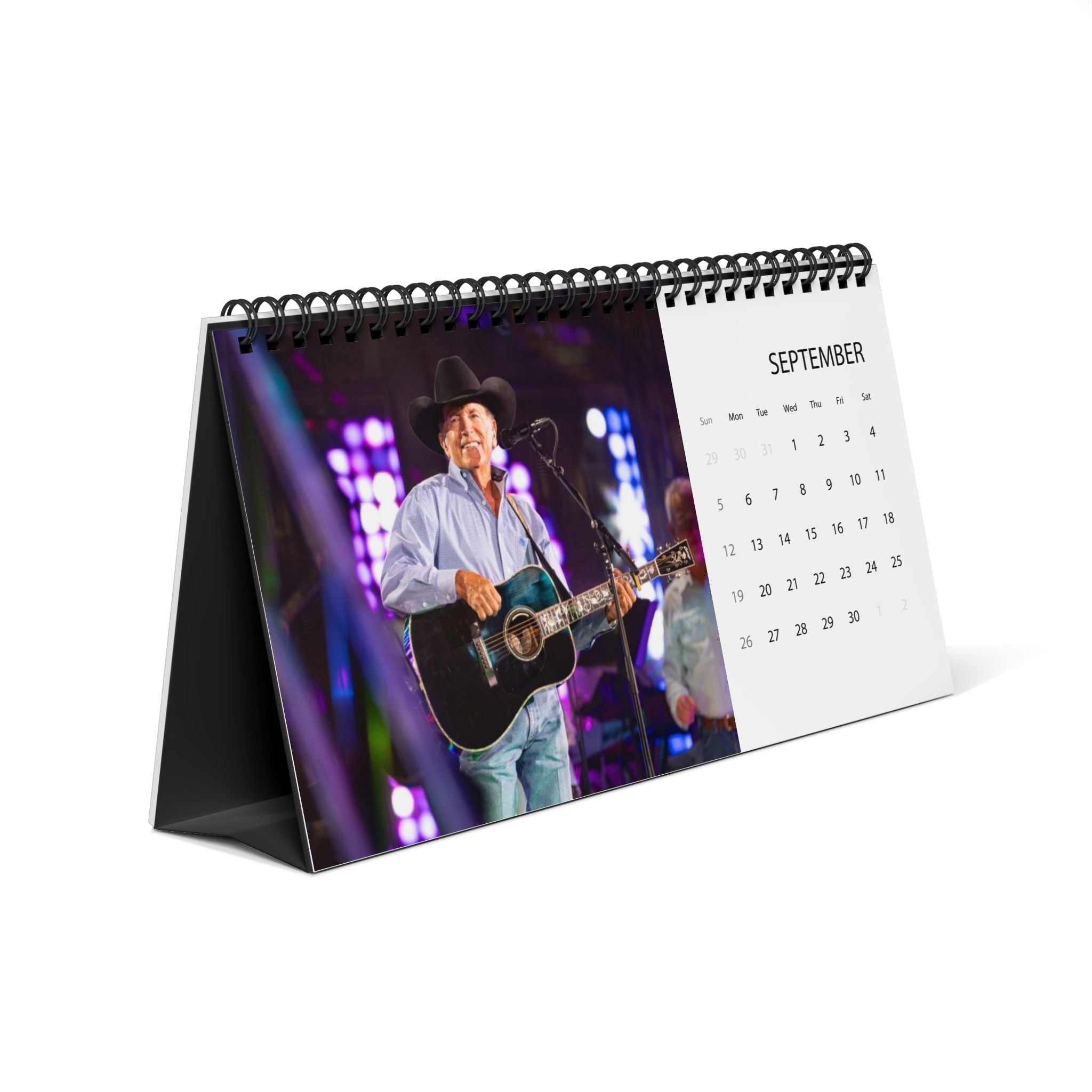 George Strait Desktop Calendar (2027 grid)