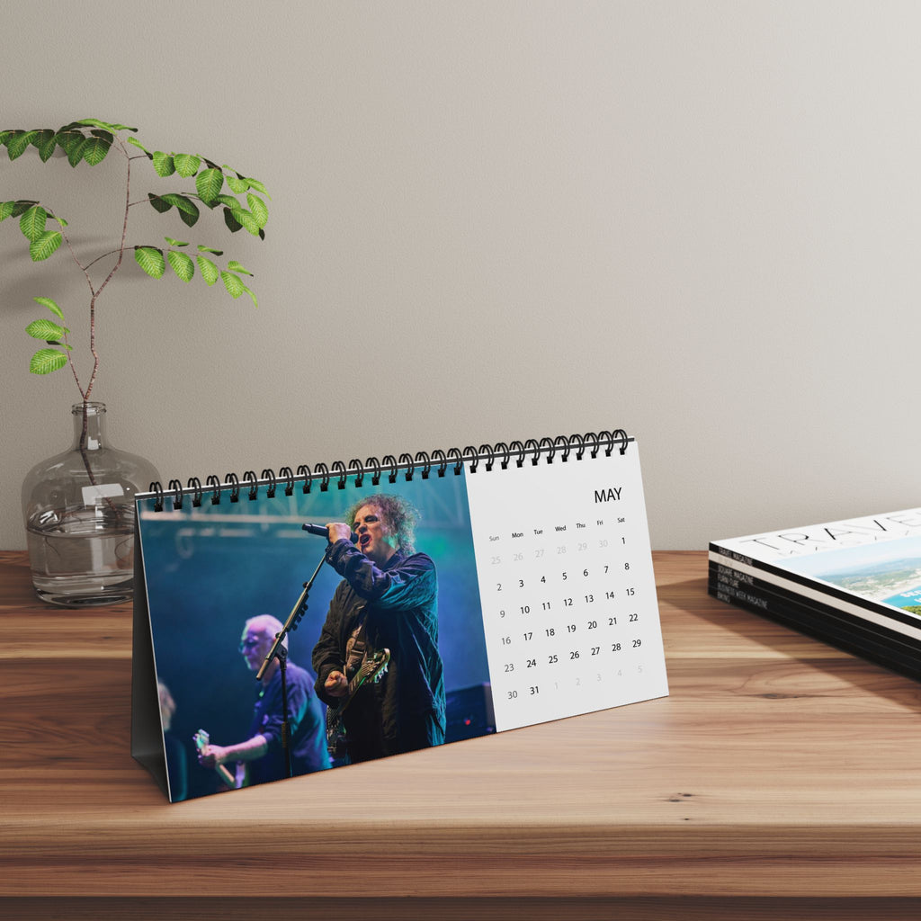The Cure 2027 Desktop Calendar – Band Photo Grid Planner