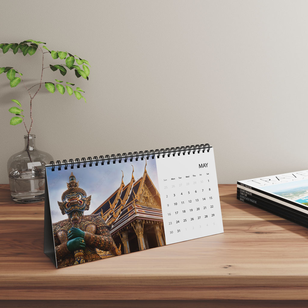 Bangkok Desktop Calendar 2027 — Grid Format Desk Planner