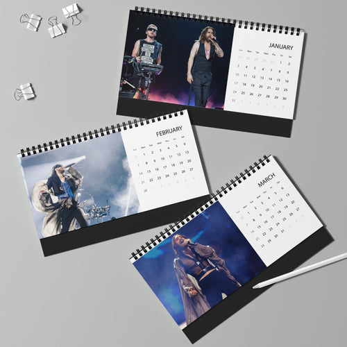 30 Seconds to Mars Desktop Calendar (2027 grid)