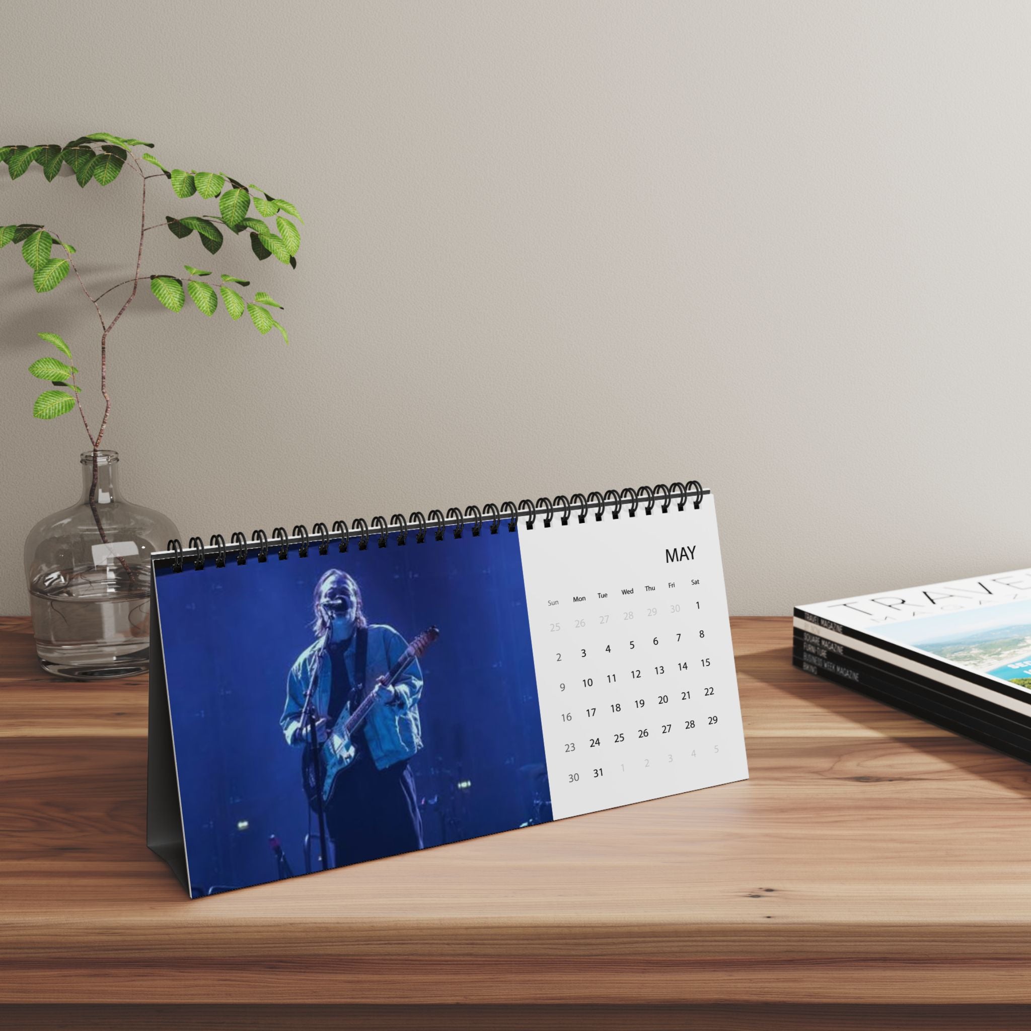 Radiohead 2027 Desktop Calendar — Grid-Style Monthly Planner