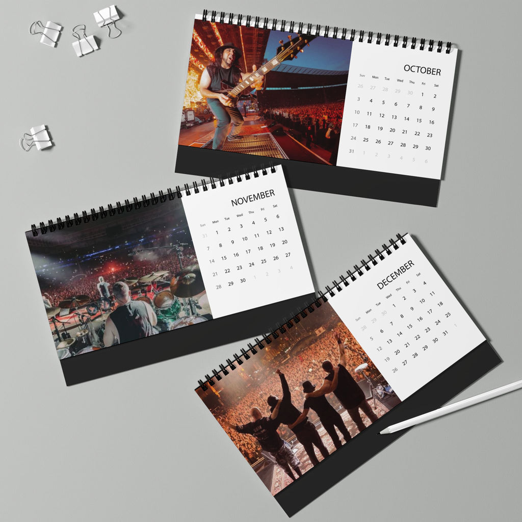 System of a Down 2027 Desktop Calendar — Band Photo Grid Planner