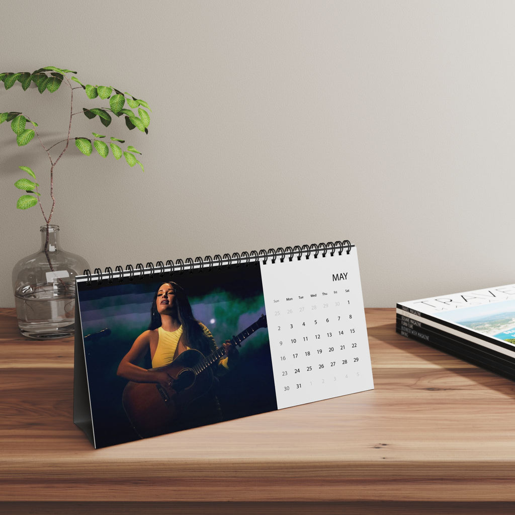 Kasey Musgraves 2027 Desktop Calendar - Grid Monthly Desk Planner