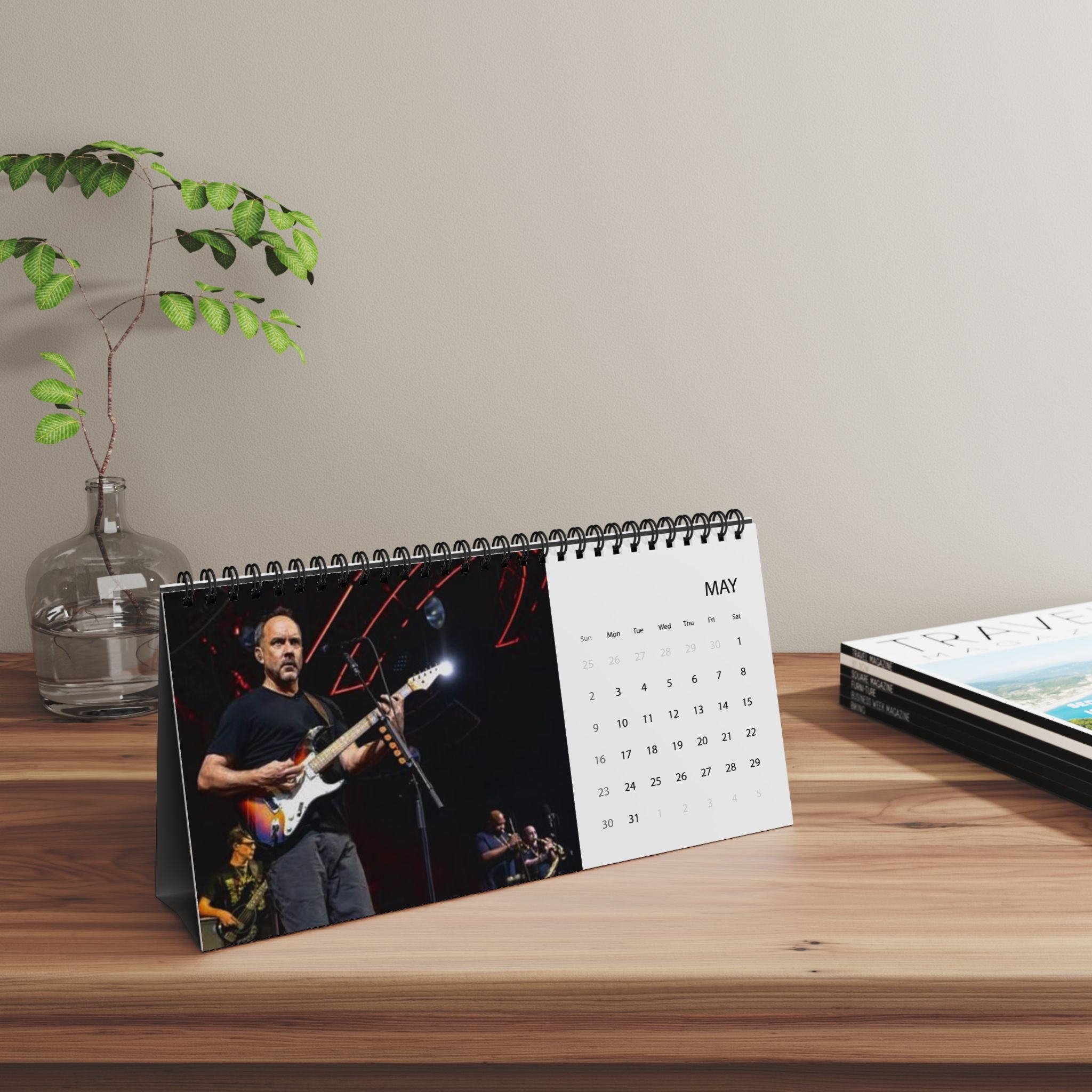Dave Matthews Desktop Calendar (2027 grid)