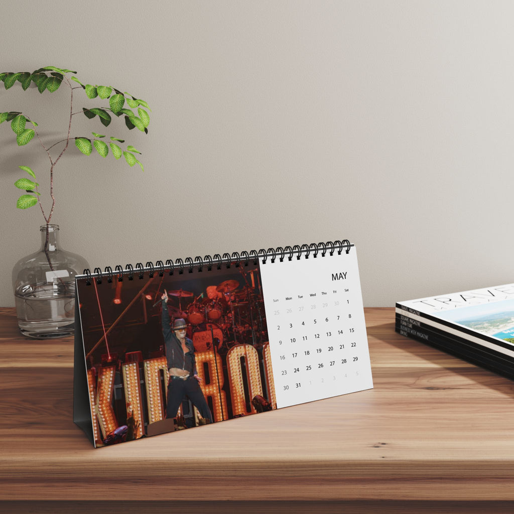 Kid Rock Desktop Calendar 2027 — Musician Photo Grid Desk Calendar