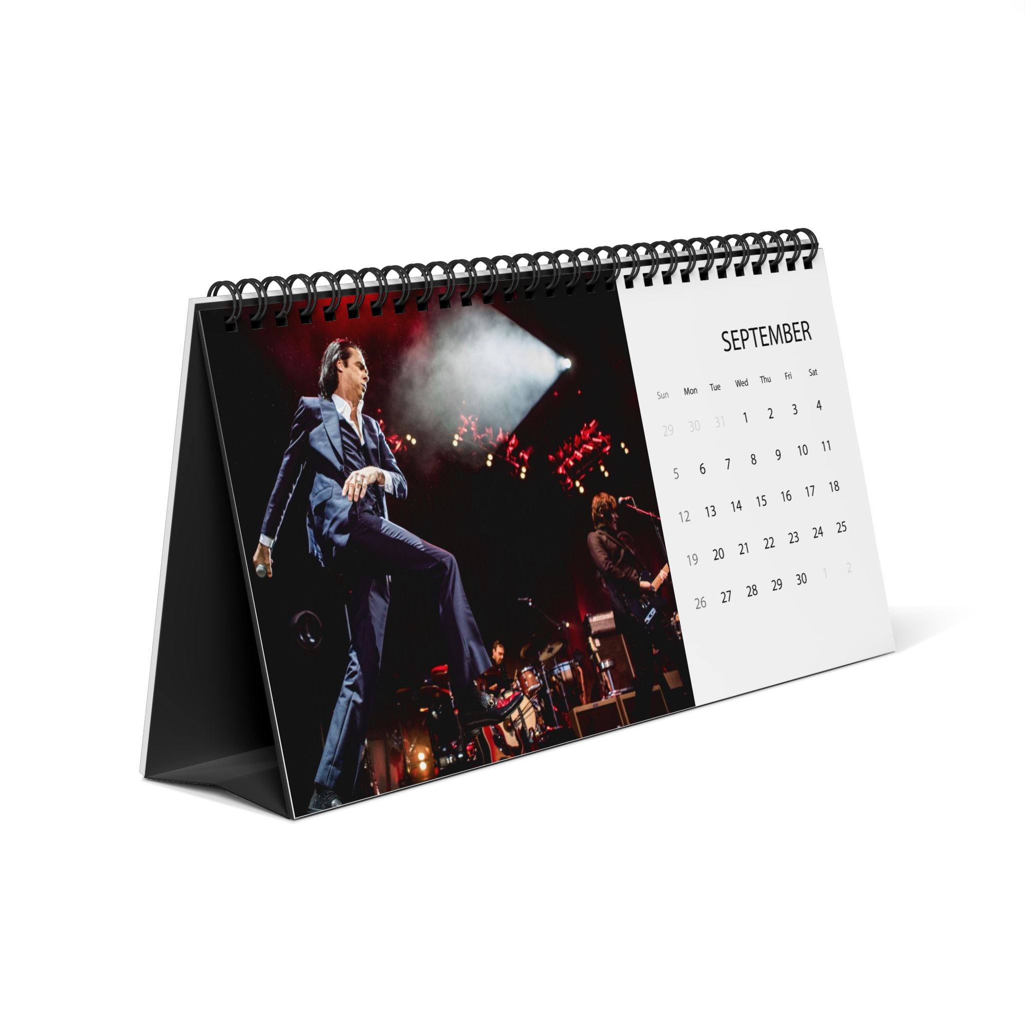 Nick Cave 2027 Desk Calendar — Desktop Grid Monthly Calendar