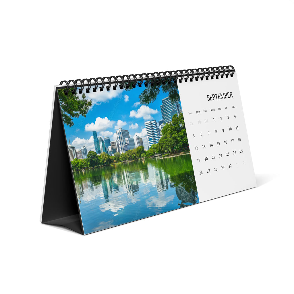 Bangkok Desktop Calendar 2027 — Grid Format Desk Planner