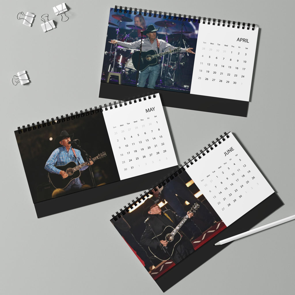 George Strait Desktop Calendar (2027 grid)