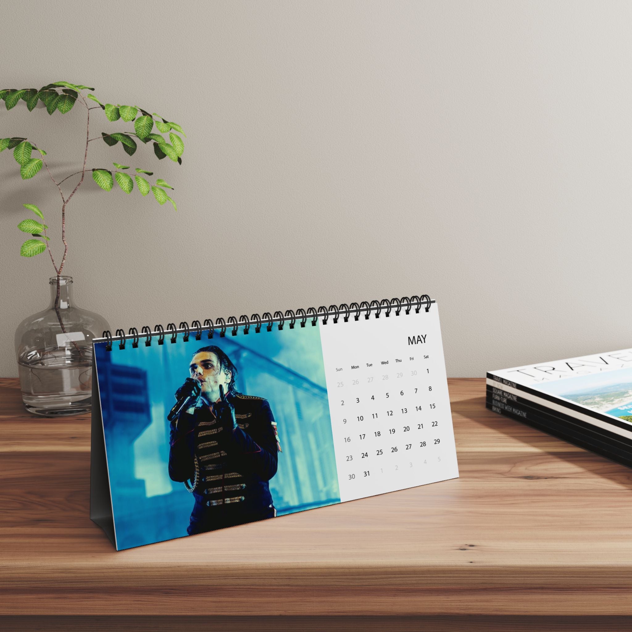 My Chemical Romance 2027 Desktop Calendar — Band Photo Grid Planner