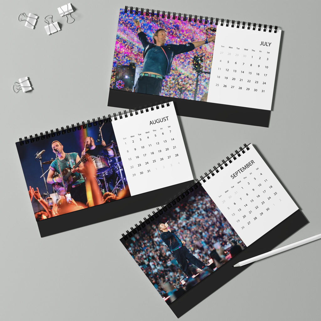 Coldplay Desktop Calendar (2027 grid)