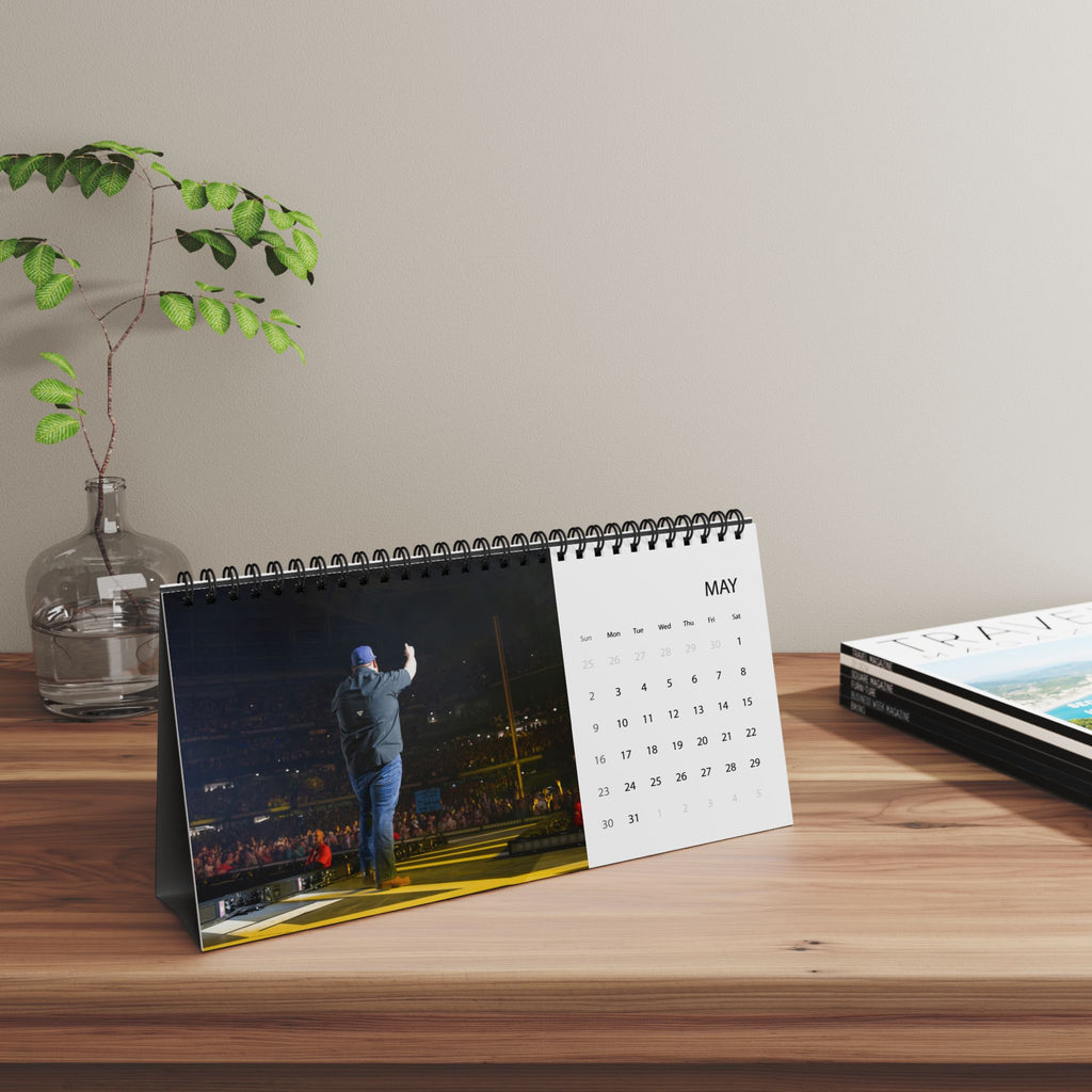 Luke Combs 2027 Desktop Calendar — Grid-Style Monthly Planner