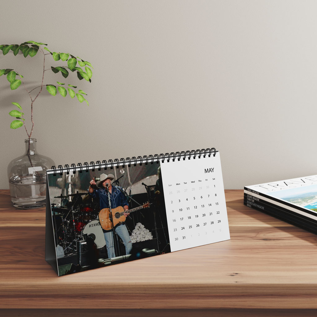 Alan Jackson Desktop Calendar 2027 — 2027 Grid Desk Calendar with Monthly Dates