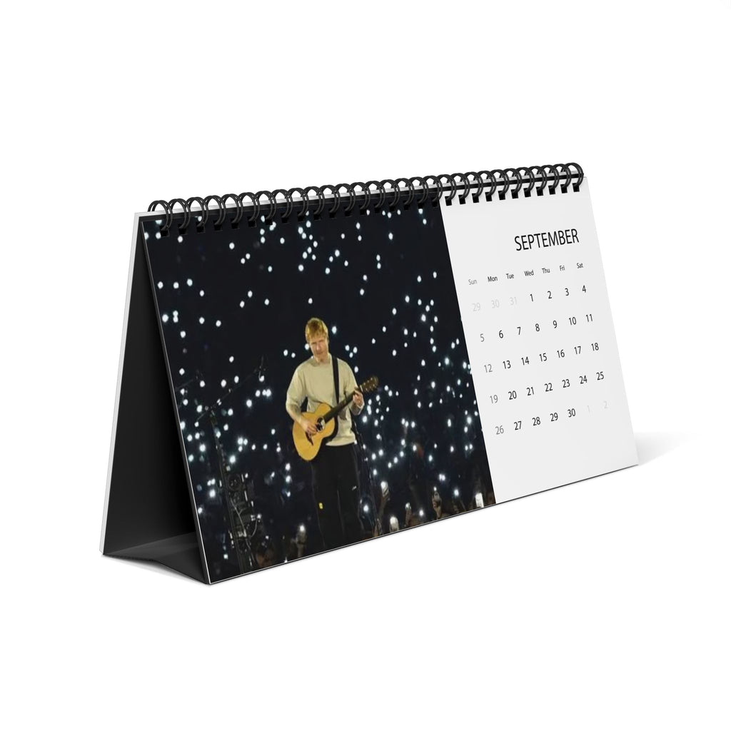 Ed Sheeran Desktop Calendar (2027 grid)