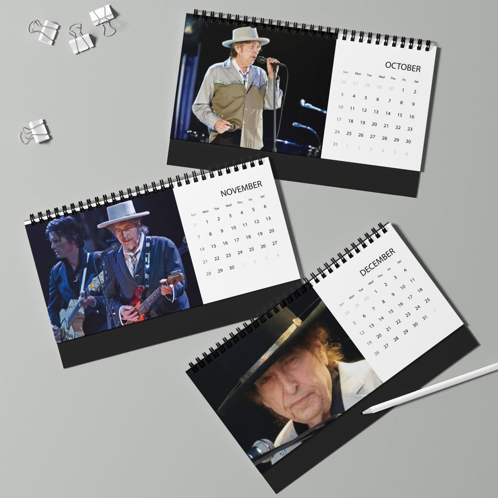 Bob Dylan Desktop Calendar (2027 grid)