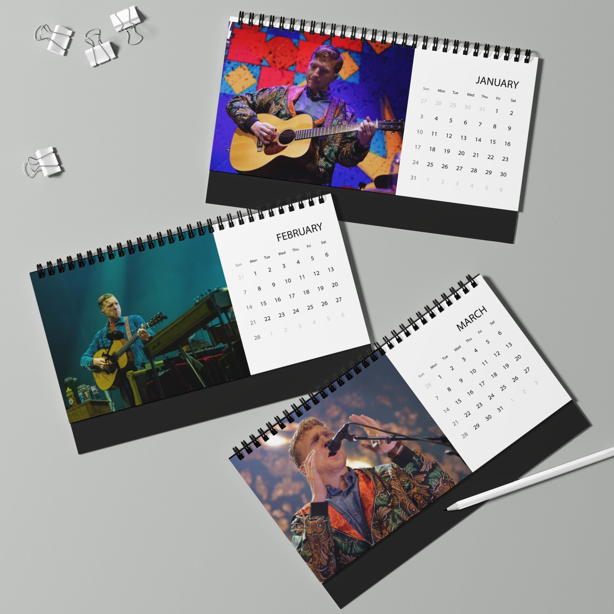 Tyler Childers Grid Layout Calendar 2027