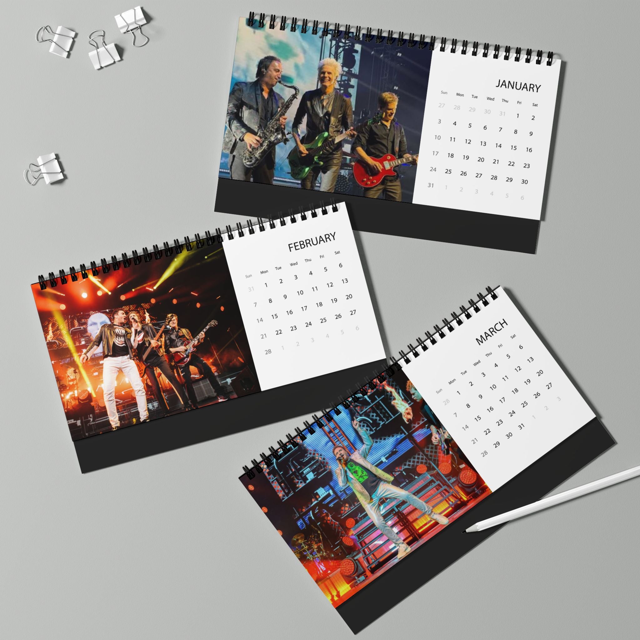 Duran Duran Desktop Calendar (2027 grid)