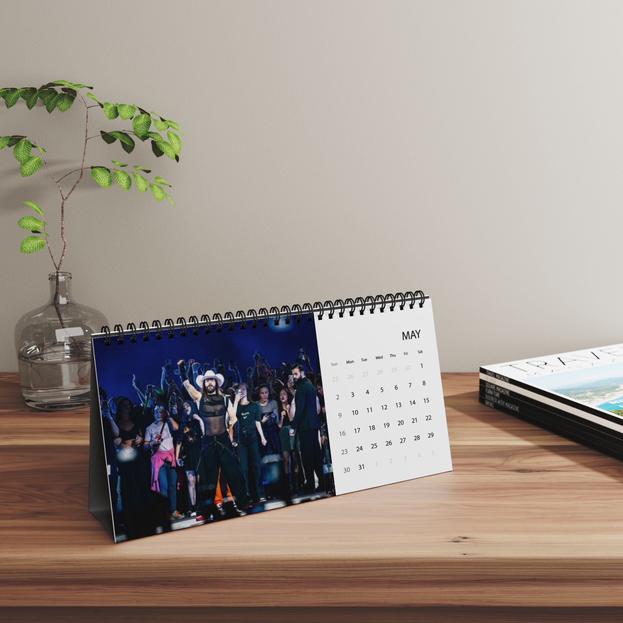 30 Seconds to Mars Desktop Calendar (2027 grid)