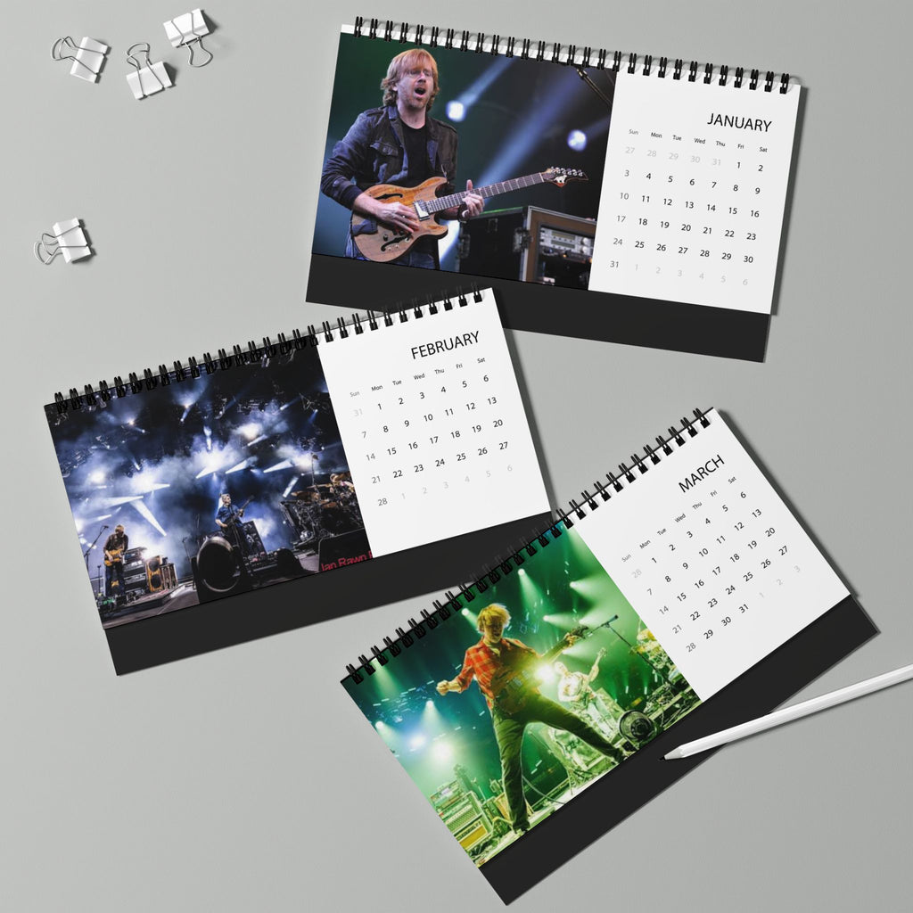 Phish Desktop Calendar 2027 – Grid-Style Monthly Desk Planner