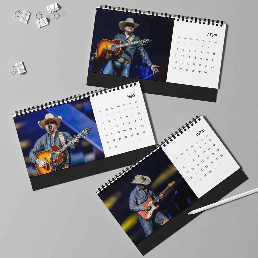 Cody Johnson Desktop Calendar (2027 grid)
