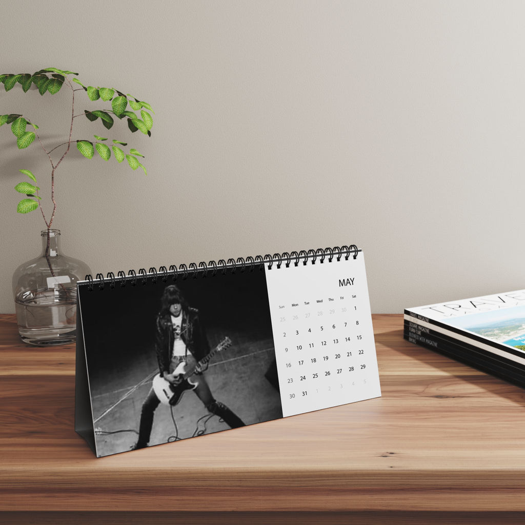 Ramones 2027 Desk Calendar — Rock Band Desktop Grid Calendar