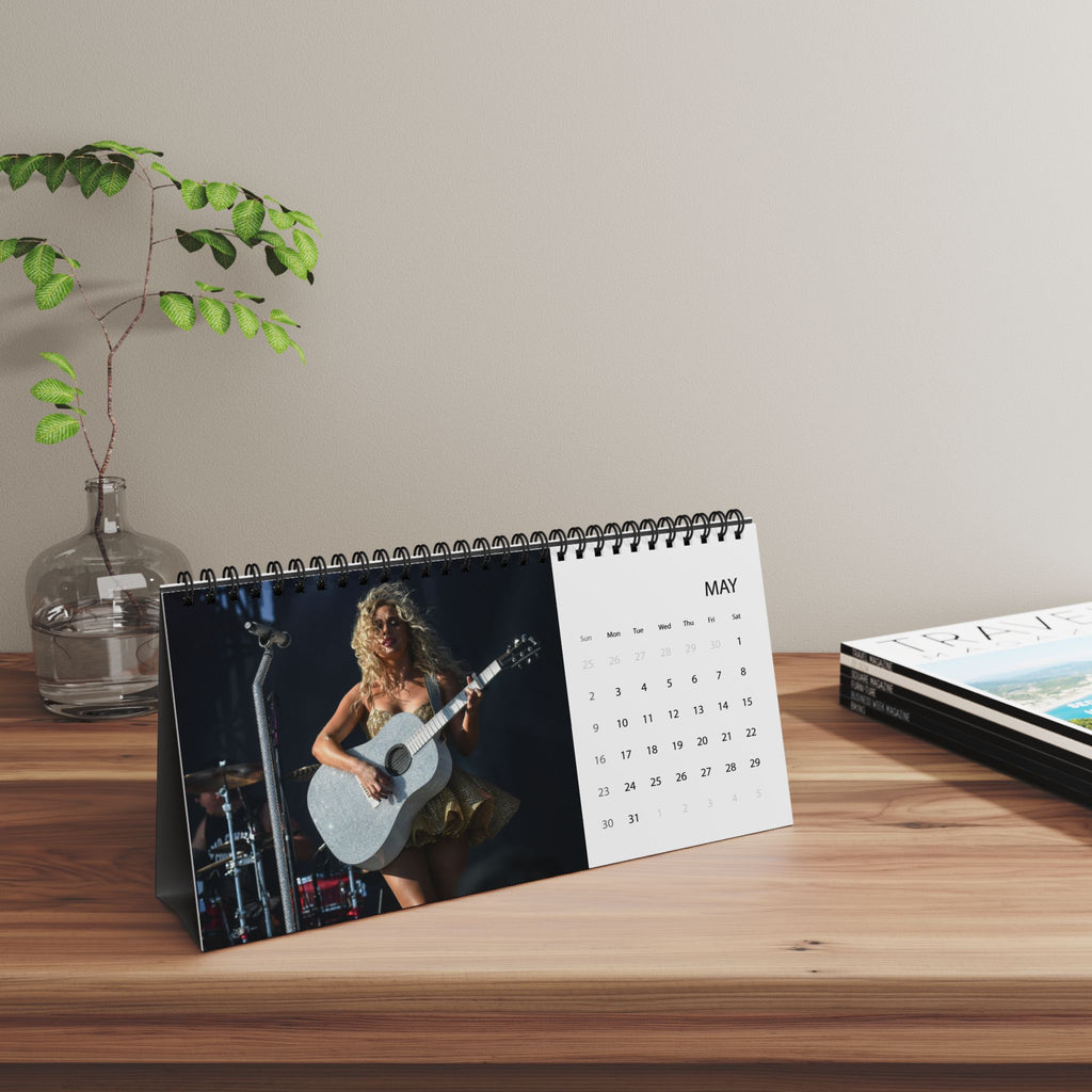 Megan Moroney Desktop Calendar Grid Desk Planner