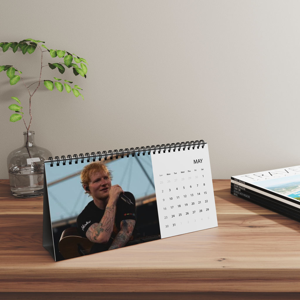 Ed Sheeran Desktop Calendar (2027 grid)