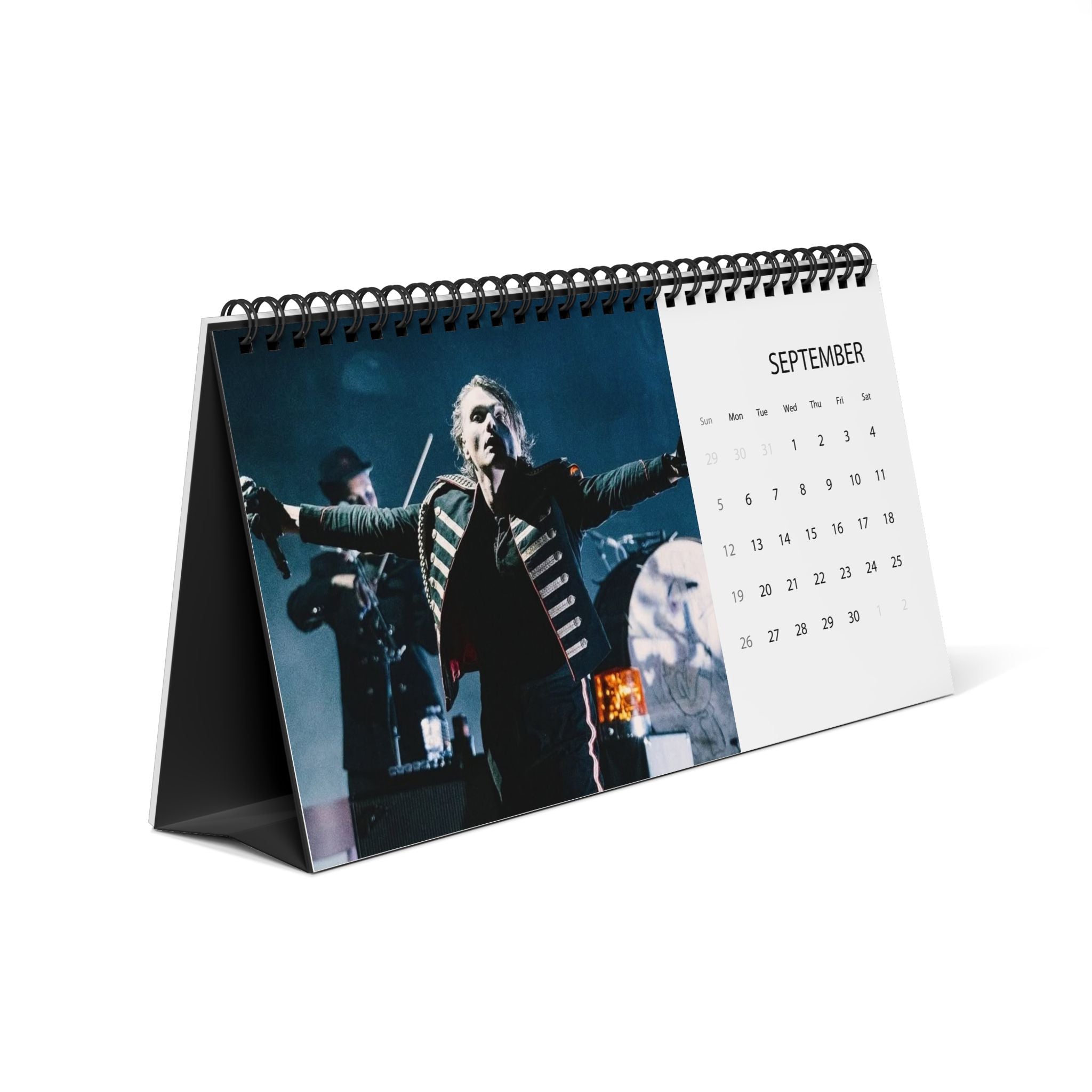 My Chemical Romance 2027 Desktop Calendar — Band Photo Grid Planner