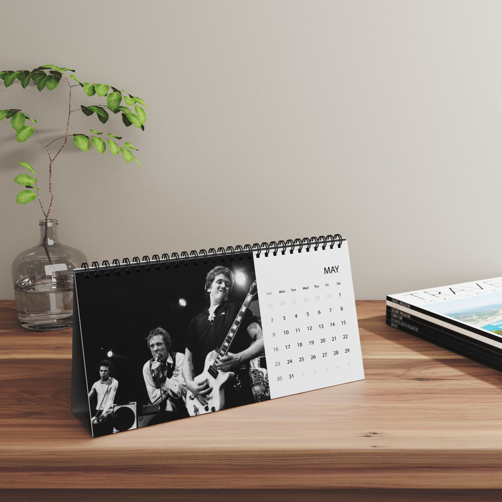 Pistols 2027 Desktop Calendar – Punk Band Photo Grid