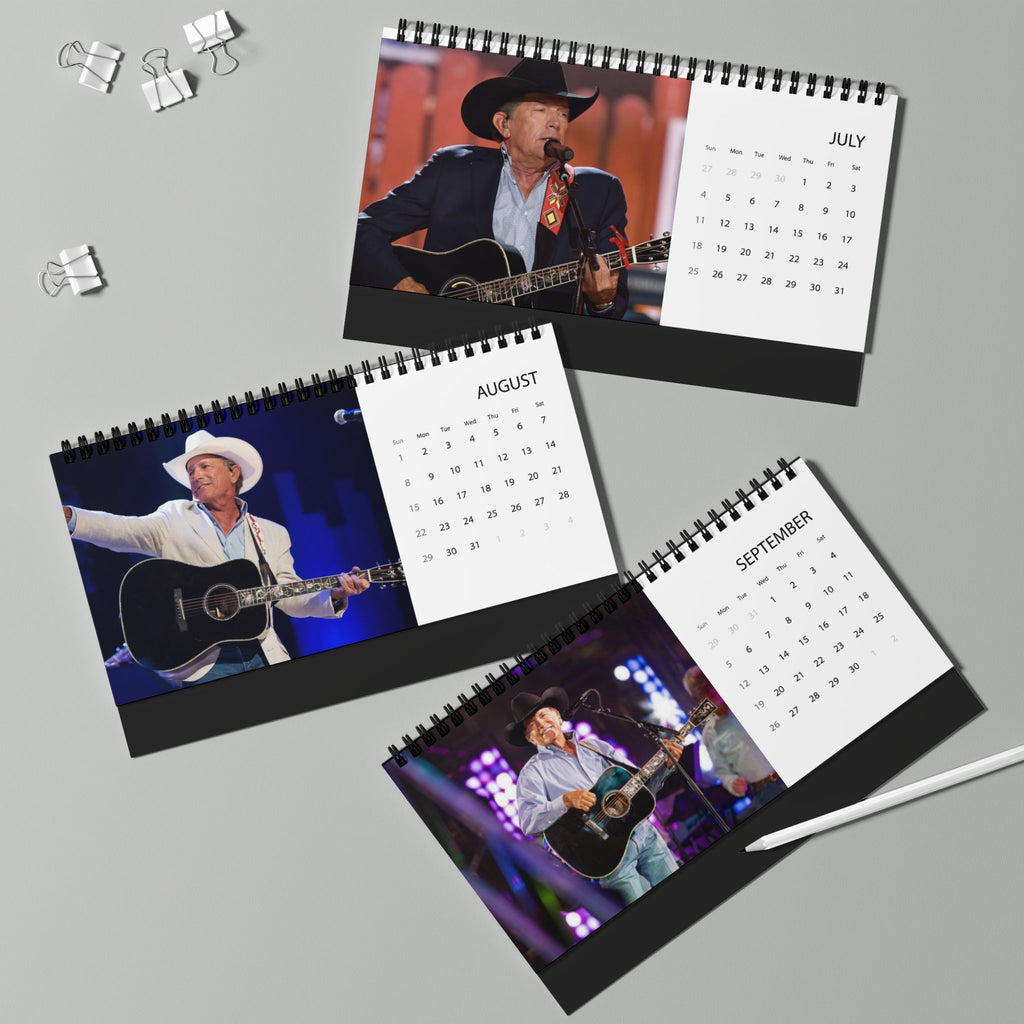 George Strait Desktop Calendar (2027 grid)