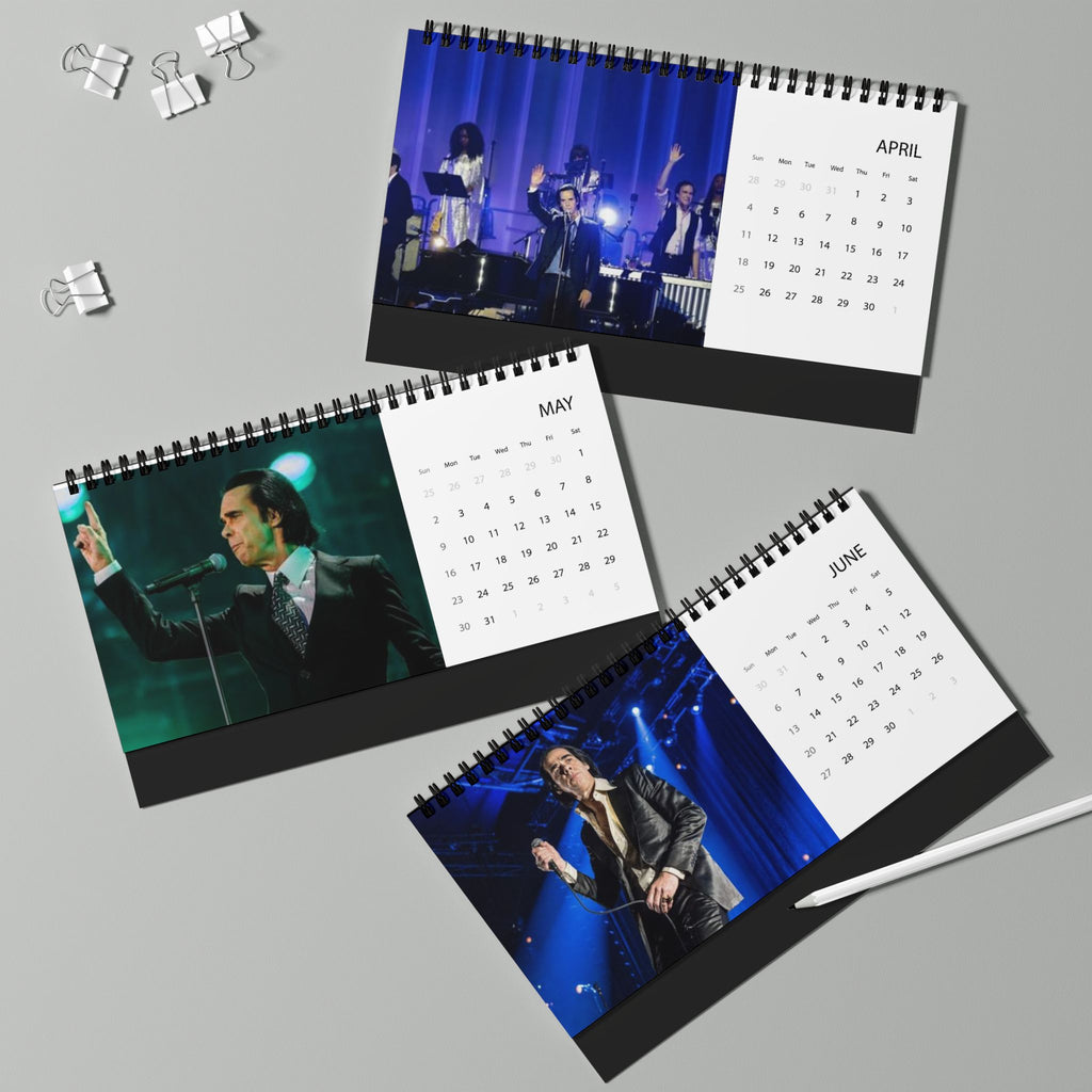 Nick Cave 2027 Desk Calendar — Desktop Grid Monthly Calendar