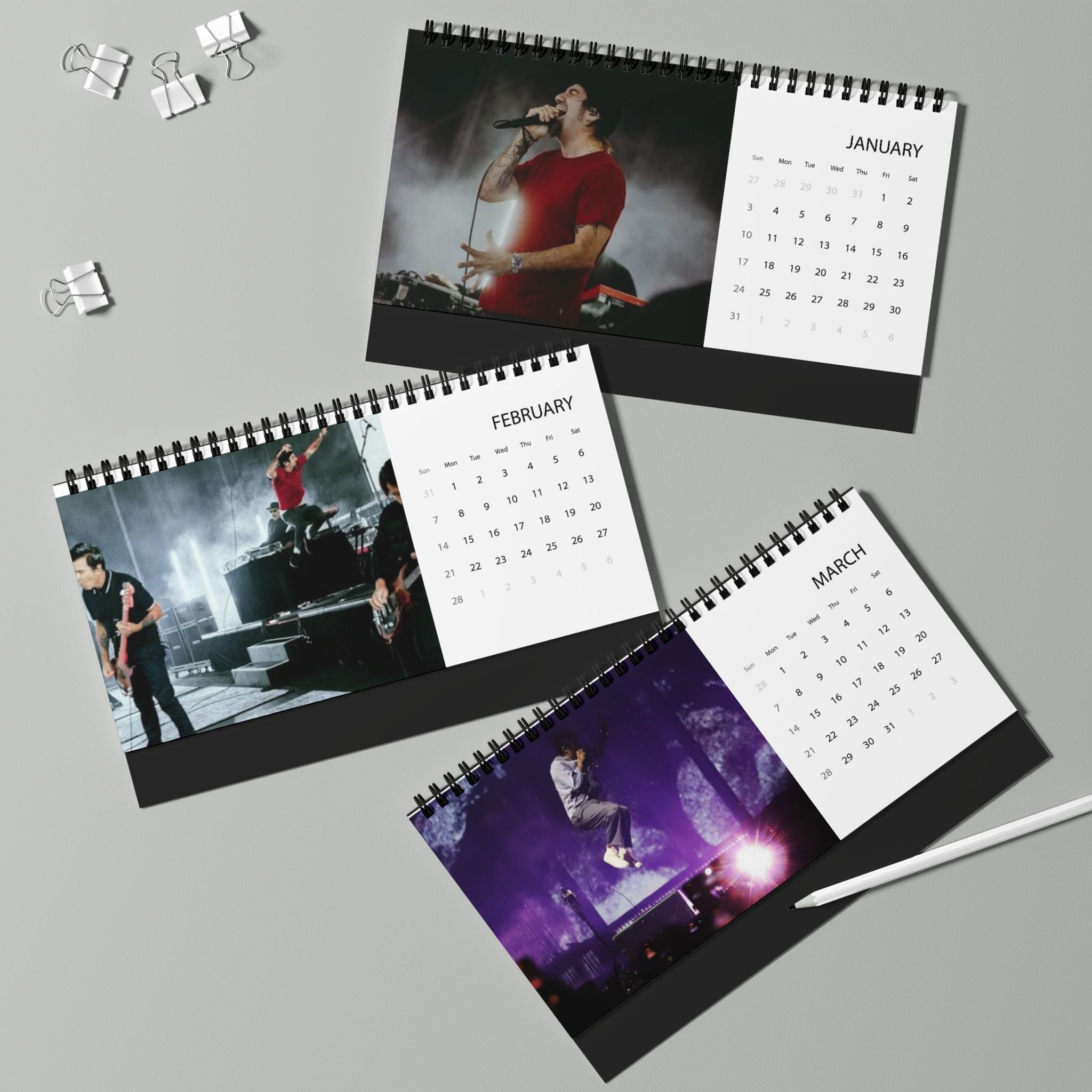 Deftones Desktop Calendar (2027 grid)