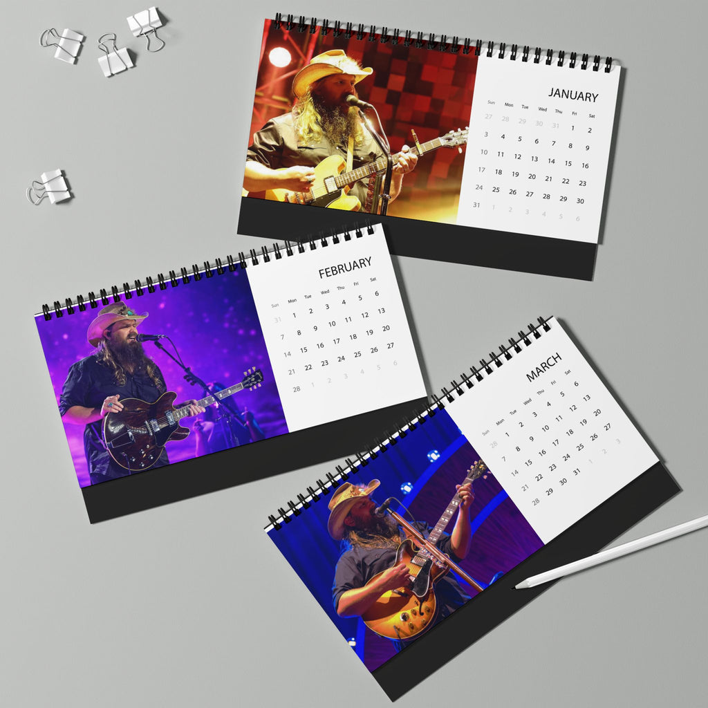 Chris Stapleton Desktop Calendar (2027 grid)