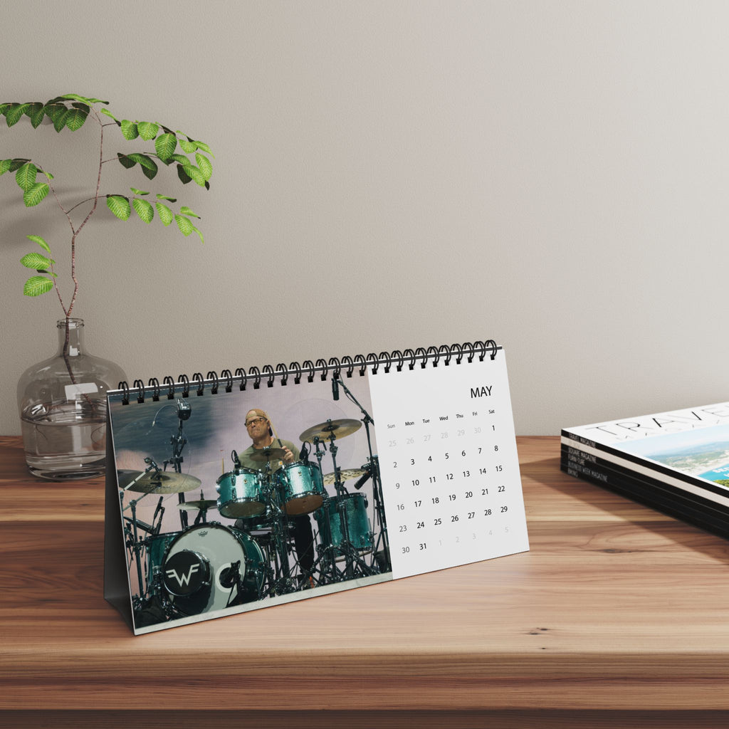 Weezer 2027 Desktop Calendar – Grid-Style Band Photo Desk Calendar