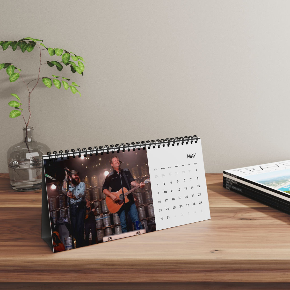 Blake Shelton Desktop Calendar (2027 grid)