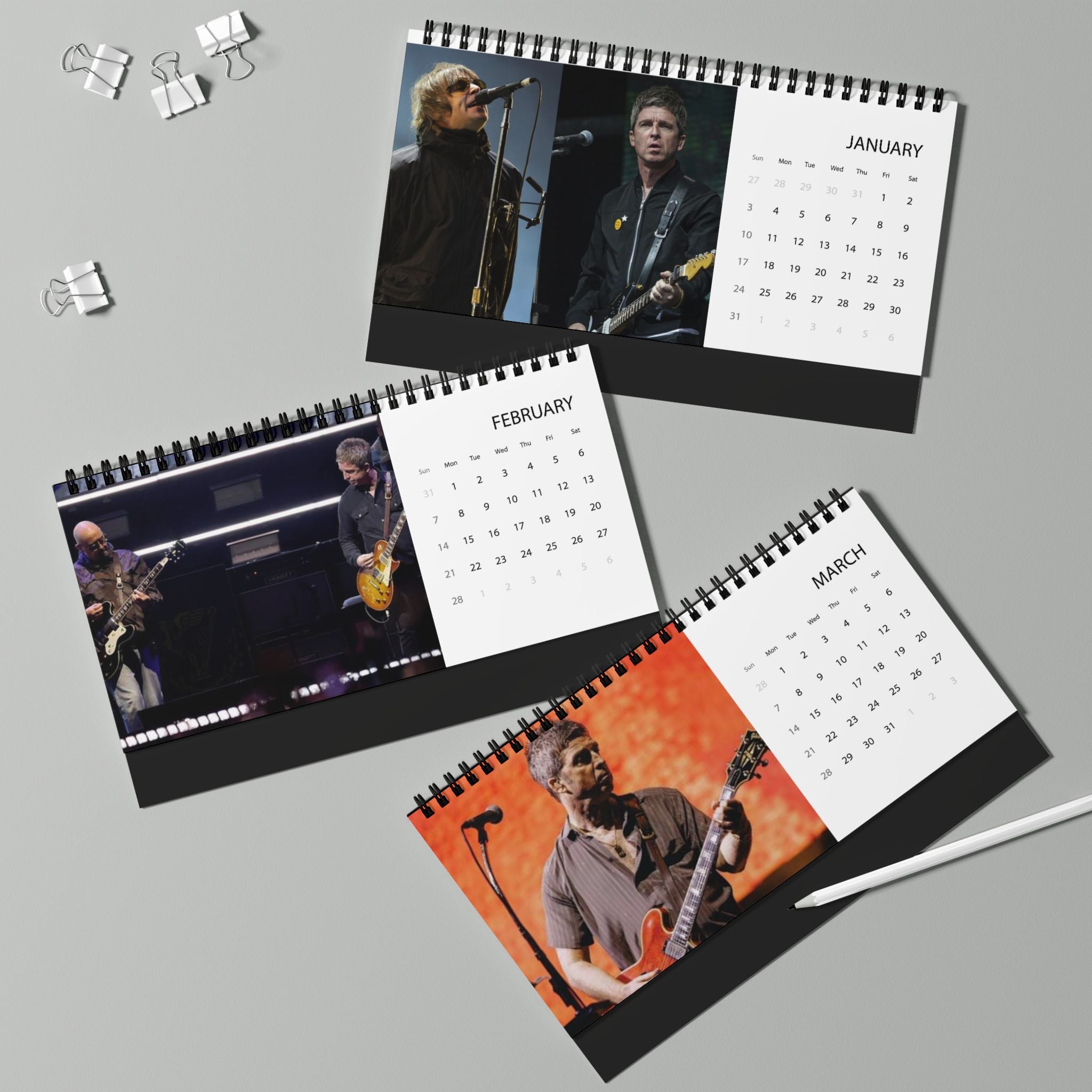 Oasis Calendar 2027 Desk Grid Planner