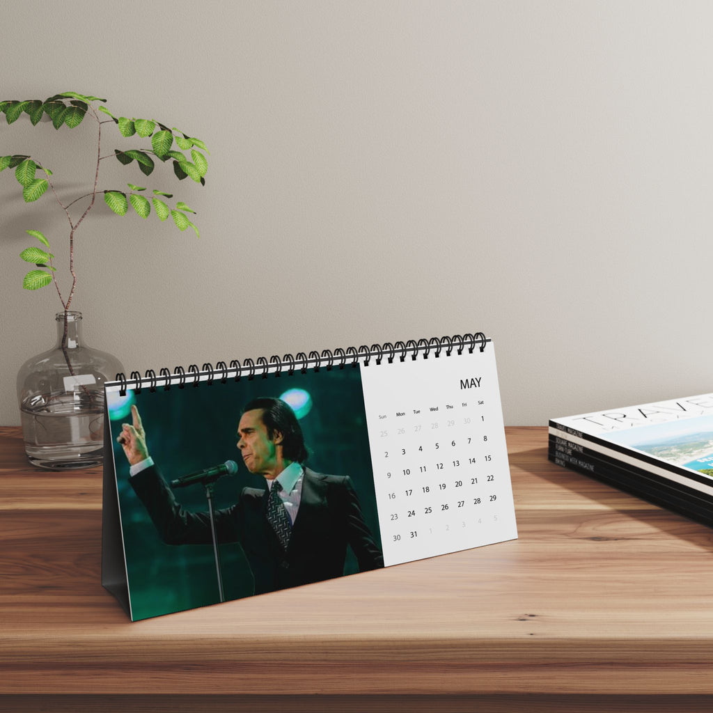 Nick Cave 2027 Desk Calendar — Desktop Grid Monthly Calendar