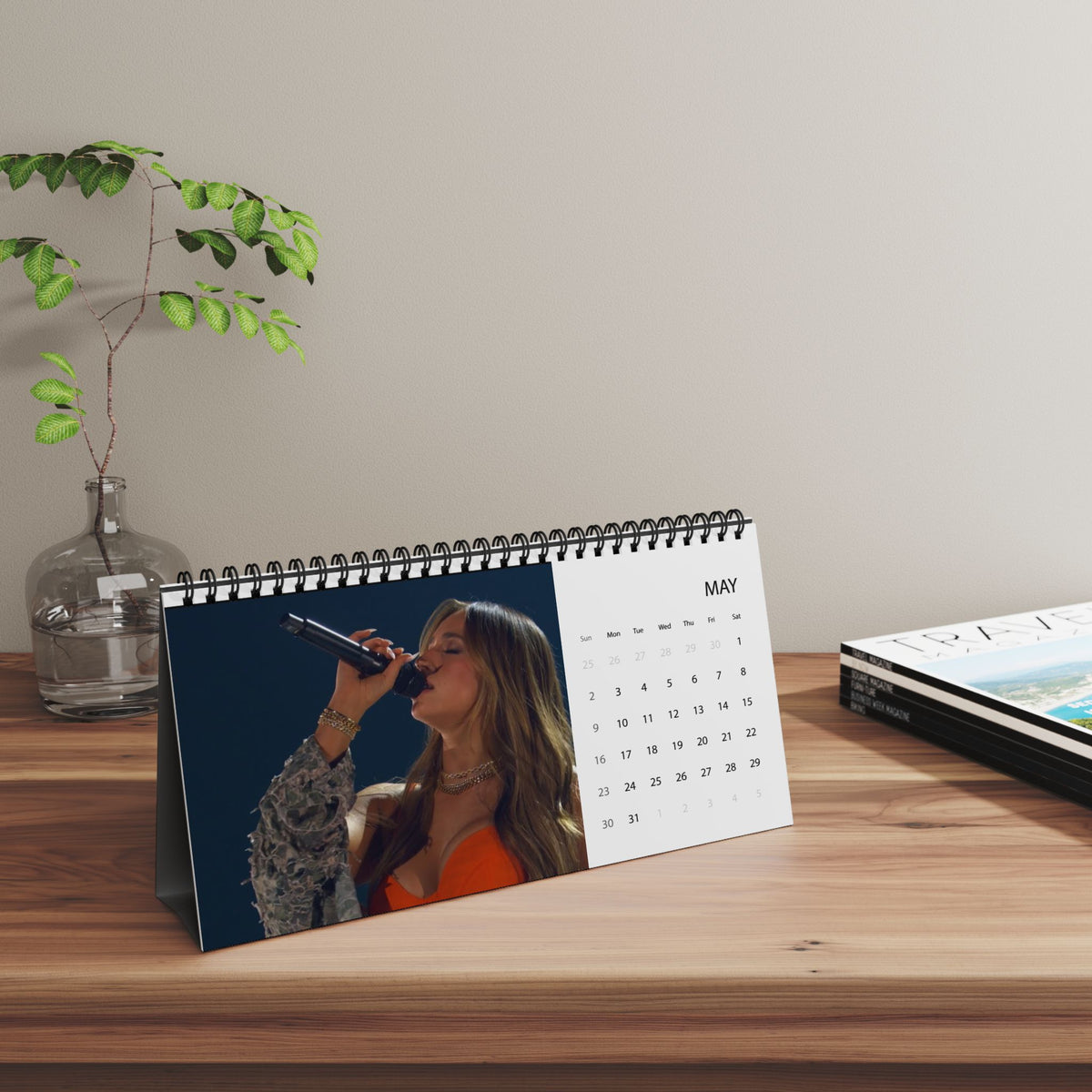 Tate Mcrae Grid Desktop Planner Calendar 2027